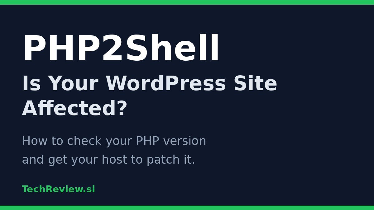 PHP2Shell WordPress guide: is your site affected and how to fix it