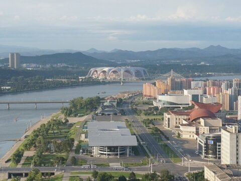 Aerial view of Pyongyang, North Korea (illustrative photo)