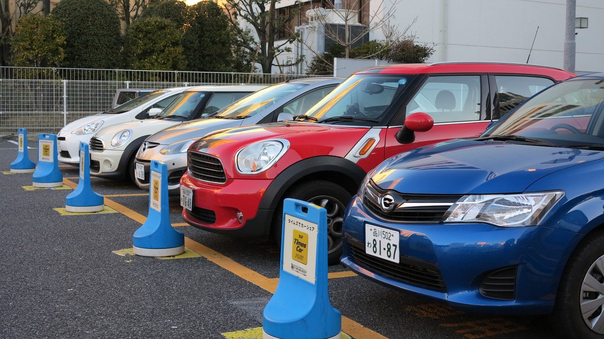 A Times Car shared vehicle in Tokyo, after Park24 announced compensation for users whose identity documents were exposed in the breach