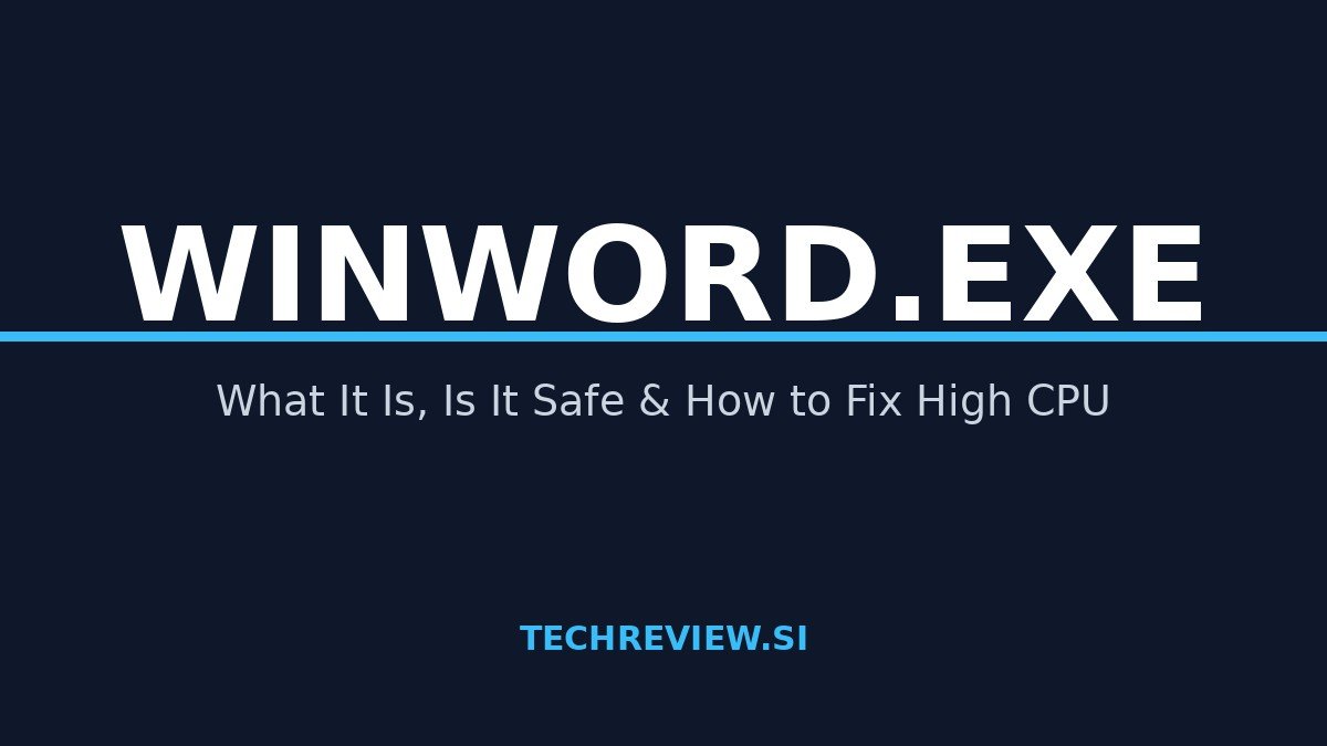 Winword.exe title card: What it is, is it safe, and how to fix high CPU