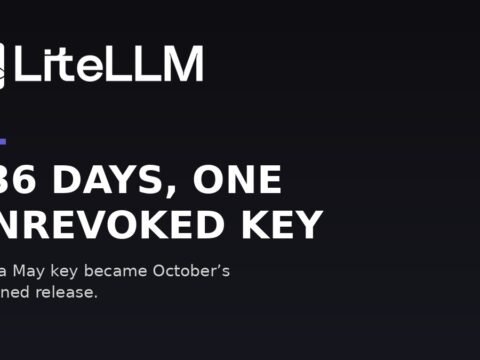 LiteLLM GitHub repository breach and supply chain attack timeline illustration