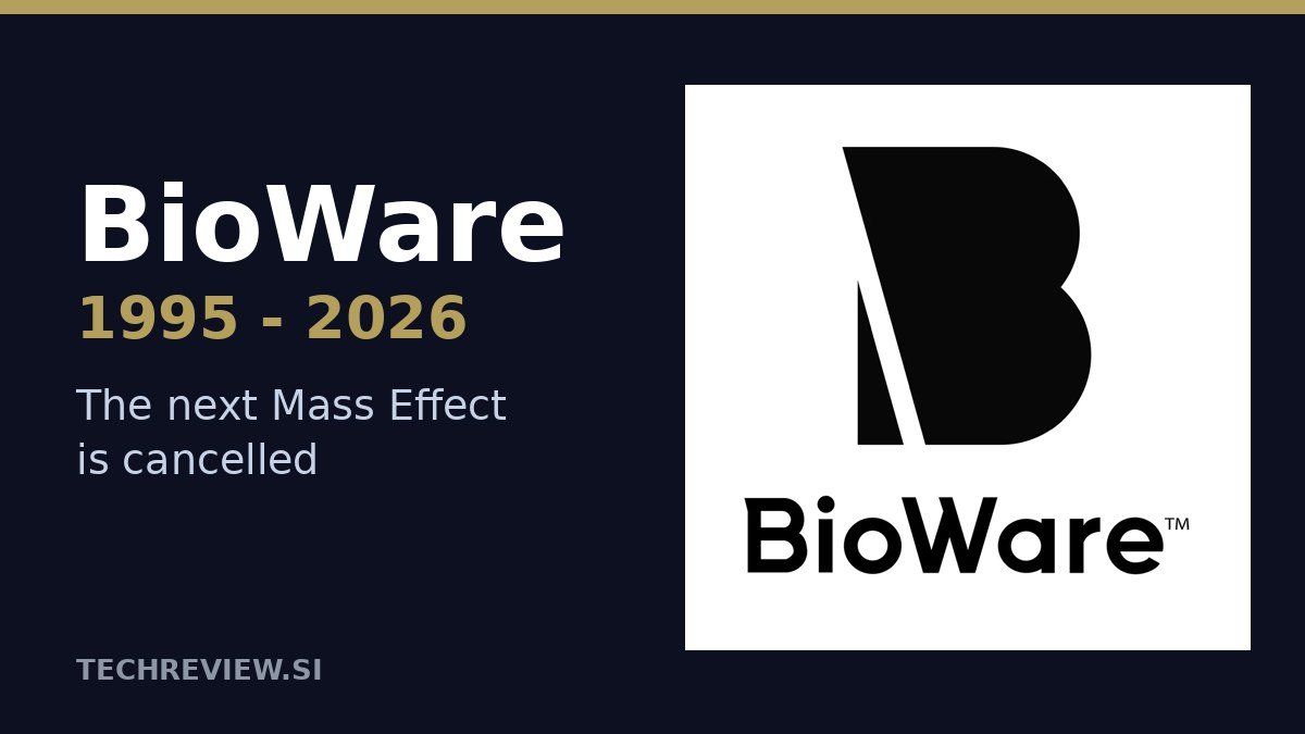 BioWare studio logo with Mass Effect artwork style graphic