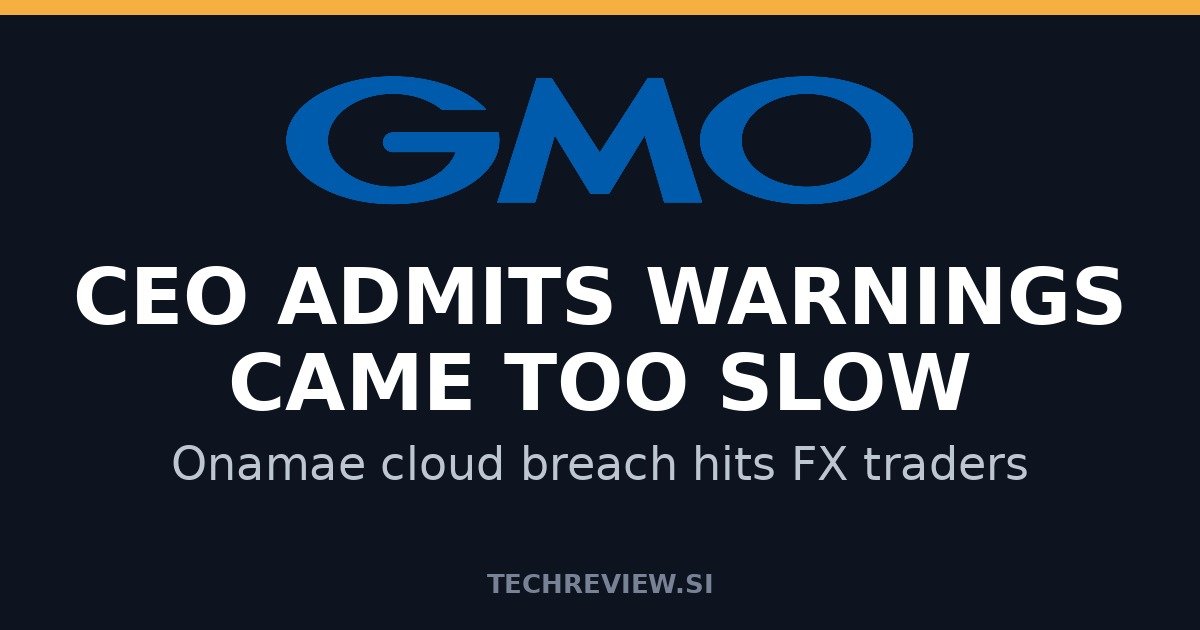 GMO Internet CEO Masatoshi Kumagai admits security warnings were answered too slowly before the Onamae Desktop Cloud breach