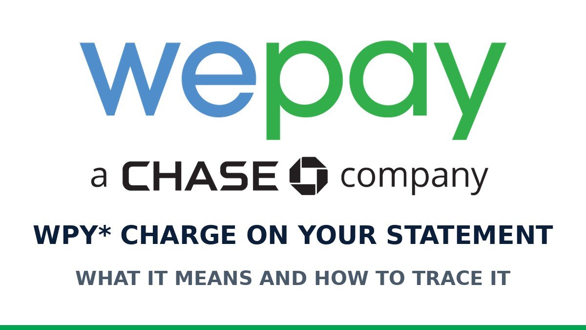 WePay by Chase logo with WPY charge headline
