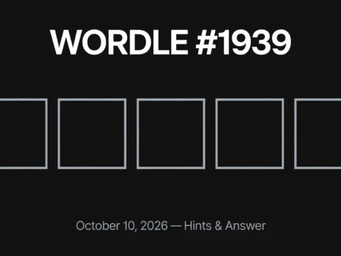 Wordle daily puzzle letter tiles, hints and answer