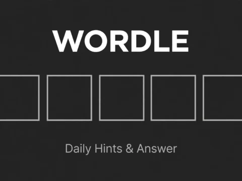 Wordle daily puzzle letter tiles, hints and answer